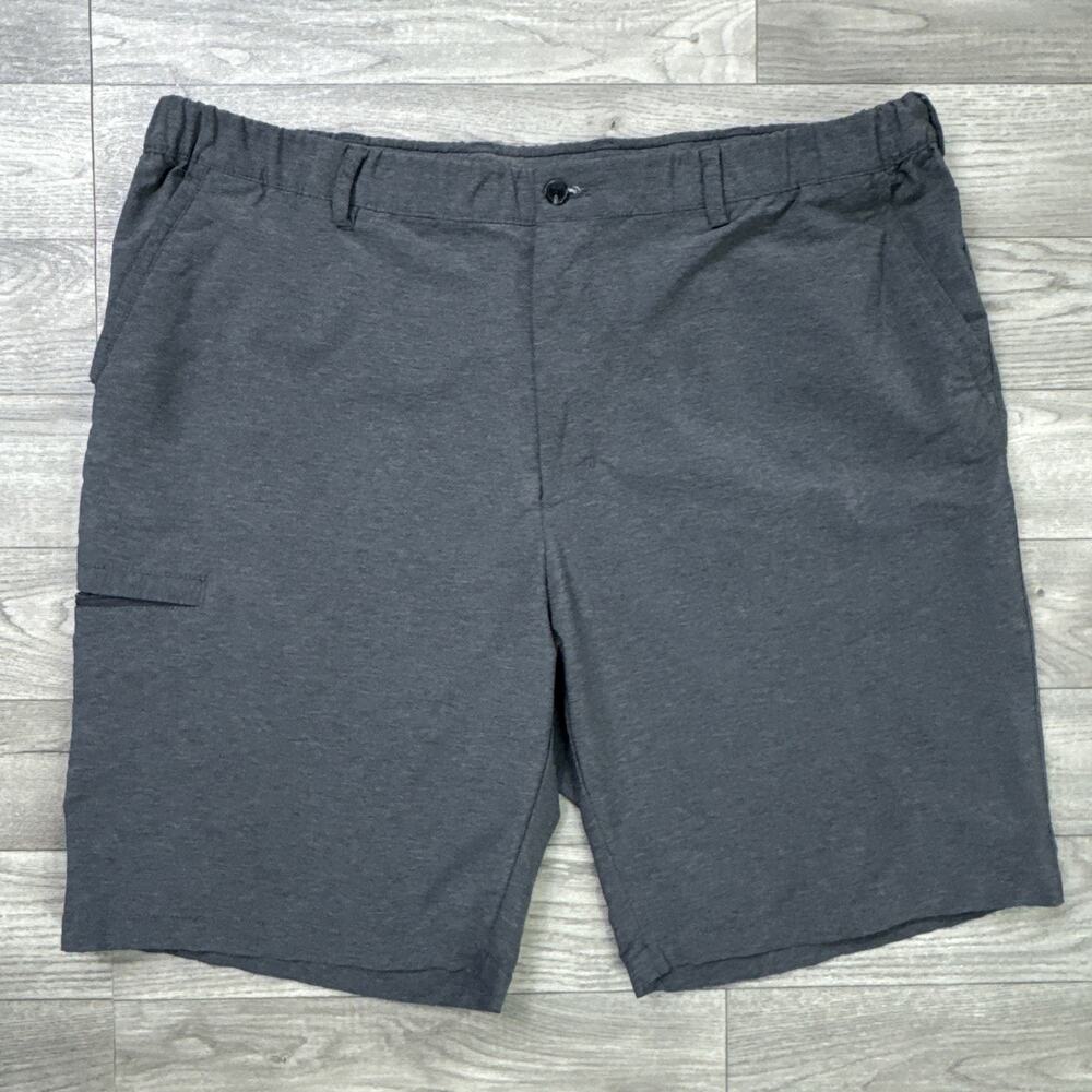 Greg Norman Golf Shorts Flat Front Stretch Waistband Gray sz 40